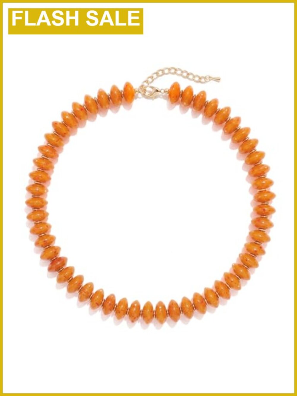 Chunky Resin Disc Beaded Necklace Boho Summer Vacation Choker